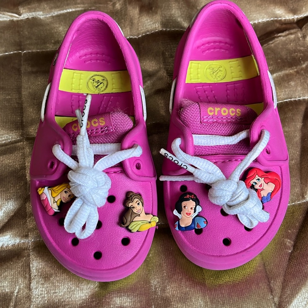 Crocs Girls Beach Line Boat Shoes